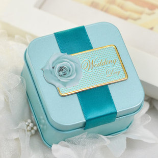 2015新款原创经典喜糖盒子创意结婚用品婚礼糖盒婚庆马口铁糖果盒