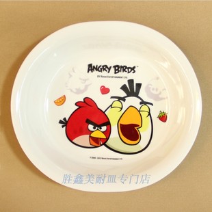 胜鑫代理 希尔 7"椭圆碗-愤怒的小鸟 美耐皿儿童餐具