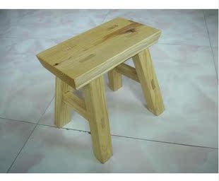 木质制小木凳子实木板凳矮凳松木凳圆凳方凳休息凳钓鱼凳椅子坐凳