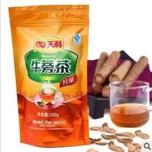 天利牛蒡茶正品 顶级牛蒡片 100克 东洋参茶 养生茶
