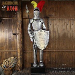 中世纪盔甲骑士/西餐厅摆设/酒吧仿古铁皮模型/盔甲/KVT摆设B1702