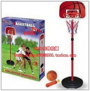 包邮220大号篮球架铁杆三节可调儿童篮球架1.6米送球1打气筒1