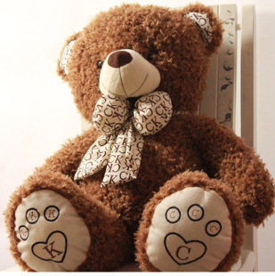 包邮咖啡色熊毛绒玩具泰迪熊ck抱抱熊布娃娃公仔女生生日礼物大号