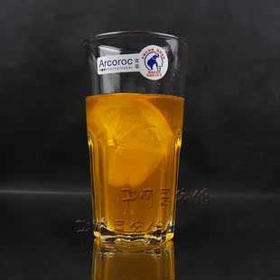弓箭高诺玻璃杯水杯 钢化耐热透明时尚创意果汁杯茶杯威士忌杯子