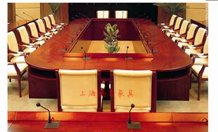 上海办公家具多人商务用桌视频会议圆桌厂家直销来尺寸定做