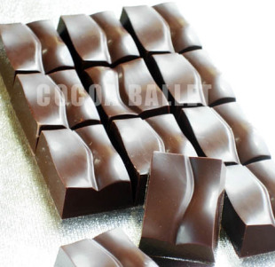 可可芭蕾酷黑诱惑水立方双味特浓黑巧克力85%纯可可脂手工好吃