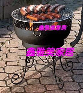 铁艺火炉架 烤火炉 烤火盆 取暖器 烤火器 烤架桌 野外烧烤 f127
