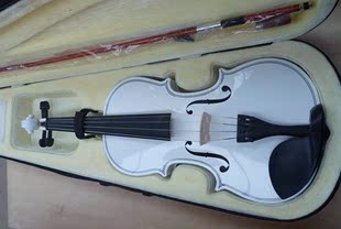 包邮 初学者全手工白色小提琴 收藏，练习，装饰都可以