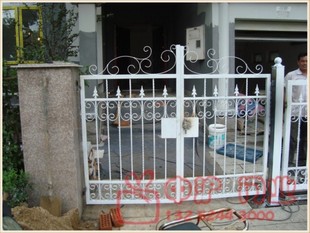 欧式铁艺庭院门入户门小区别墅大门铸铁 可镀锌专业定做