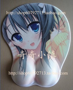 日本原版缎带少女 胸部鼠标垫