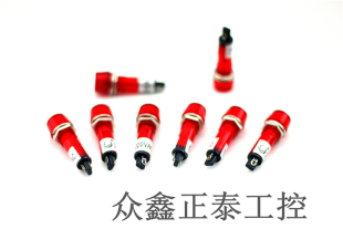 特价10mm 小型电源塑料信号指示灯 XD10-3 红 绿 黄 220V 24V 12V