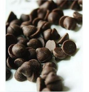 比利时梵豪登黑巧克力豆耐高温苦甜巧克力豆曲奇烘焙原料100g分装