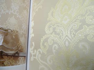 居优品无缝墙布客厅卧室过道美式欧式大马士革墙纸成都上门测量