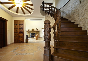 天津整体木制作 高级定制实木楼梯 室内外楼梯旋梯楼梯