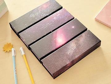 28包邮原宿星空银河单层纸质文具盒铅笔盒笔盒收纳盒银河的另一端