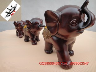 三连象大象摆件三只小象摆设工艺品装饰创意结婚礼物0068