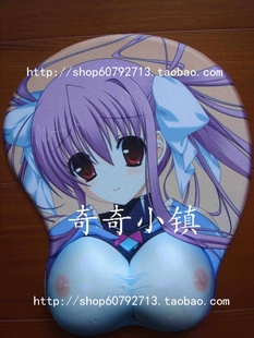 魔动装兵 日本东方正版美女胸部立体鼠标垫