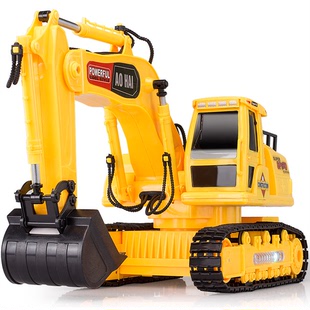 奥海正品遥控工程车玩具遥控挖土机玩具钩机挖掘机玩具车勾机玩具