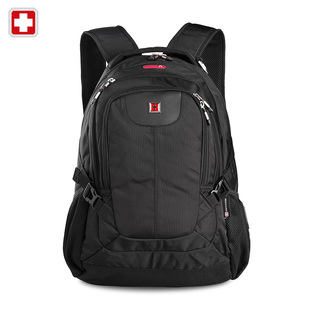 SWISSWIN瑞士军刀双肩包男商务休闲包15寸电脑包旅行背包学生书包