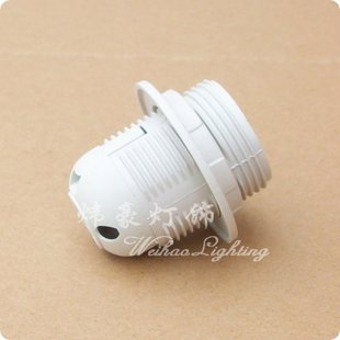 E27大螺口灯头白色耐高温塑料灯头台灯灯柱配件特价