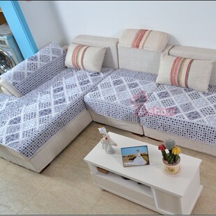 欧式绗缝双边沙发垫 布艺防滑沙发垫 沙发坐垫 沙发套飘窗垫包邮