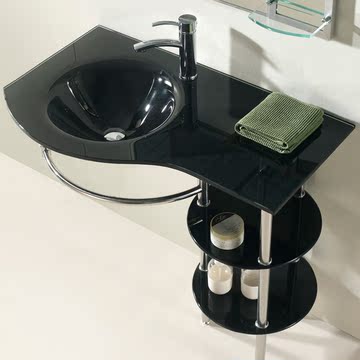 现货 卫浴洁具 多层板 玻璃洗手盆 洗脸盆 洗面盆 洗手台盆组合
