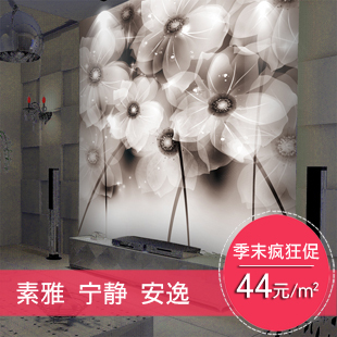 大型壁画客厅电视背景墙纸|韩国正品PVC环保壁纸|3D立体影视墙