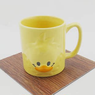 【盘畔碗旺】可爱鸭子无盖个性动物杯马克杯水杯茶杯办公杯陶瓷杯