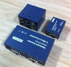 高清1分4路VGA转RJ45网线延长器-VGA网线延伸传输器