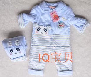 小猪纳福婴幼儿棉衣 婴幼儿童装秋冬装男女童宝宝外套装纯棉0-1岁