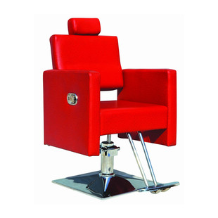冲钻特价 红色理发剪发美发椅子 可放倒升降江苏厂家直销HF-31500