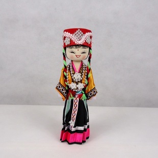 贵州特色工艺品 家居饰品 婚庆礼品 贵州民族娃娃之拉祜族服饰