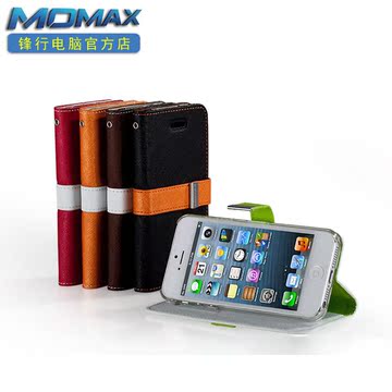 MOMAX摩米士 苹果iPhone 5s/5记事本手机壳 皮纹保护套 翻盖皮套