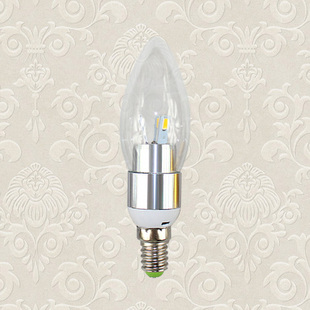 子煜 LED灯泡E14小螺口 LED节能3W蜡烛灯尖泡超亮光源5W拉尾包邮