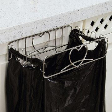 潮东潮西 不锈钢柜门垃圾架 厨房清洁袋挂架餐厨整理架橱柜抽屉架