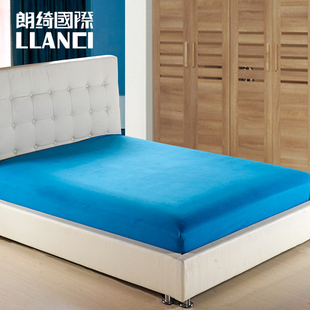 床笠单件床垫套席梦思床垫保护套韩棉纯色床单床罩床笠单件单人