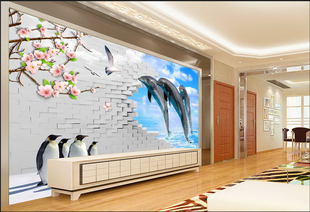 现代简约电视背景墙壁纸客厅沙发卧室无纺布墙纸3D大型壁画特价