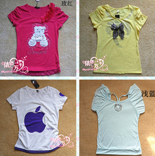 2012春夏韩版流行新款 百搭女式修身显瘦t恤短袖T恤女
