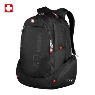 SWISSWIN瑞士军刀双肩背包男 学生电脑包大容量商务旅行包sw8118