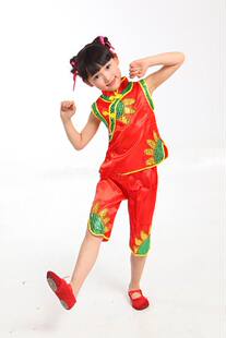 2014舞蹈服新款秧歌表演服服特价儿童演出服