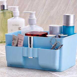 大容量桌面收纳盒防水可水洗化妆盒桌面杂物置物箱 桌面收纳盒