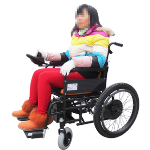 正品泰合TH201残疾人电动轮椅车 折叠轻便款手动电动两用轮椅包邮