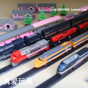 【4套装优惠价】超大超多电动小火车轨道模型高铁四套的力量20米
