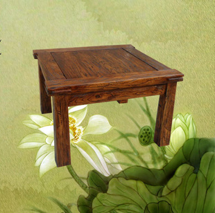 实木茶桌简约茶几原生态桌子原木方桌木质老榆木餐桌家具定做特价