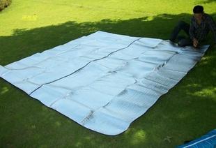 帐篷双面铝膜防潮垫加厚加宽户外超大2X2米野餐垫爬行垫帐篷地垫