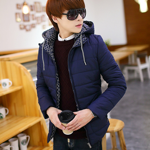 棉衣男士冬装青少年短款韩版修身学生冬季外套连帽棉服加厚棉袄潮