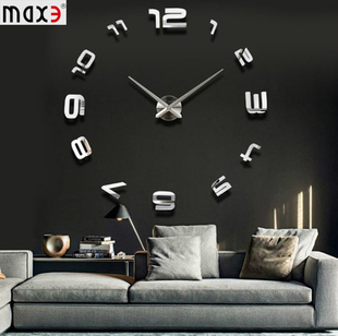 2015新款DIY静音创意挂钟数字时钟北欧超大尺寸时尚经典钟表包邮