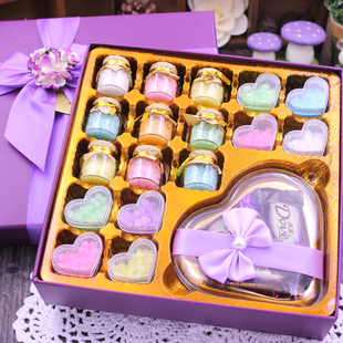 感恩节德芙巧克力礼盒装许愿瓶糖果零食送男女友新奇创意生日礼物