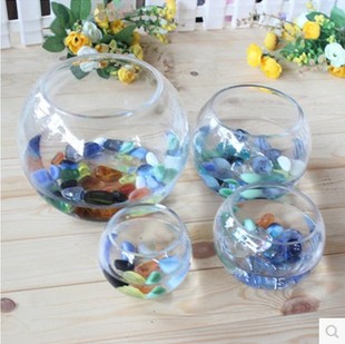 水培专用玻璃瓶 水培花瓶 透明玻璃花瓶 玻璃球花盆 送定植篮包邮