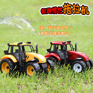 惯性工程车儿童玩具车模型 高仿真拖拉机农夫车男孩玩具生日礼物